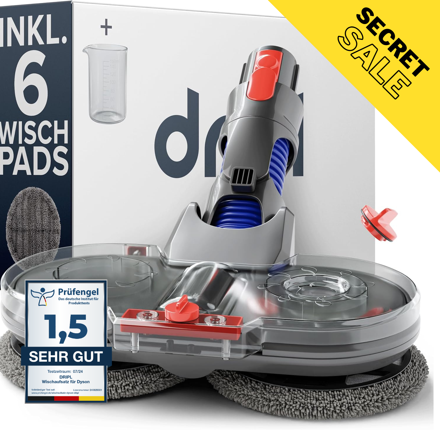 Elektrischer Wischaufsatz passend für Dyson - Secret Sale