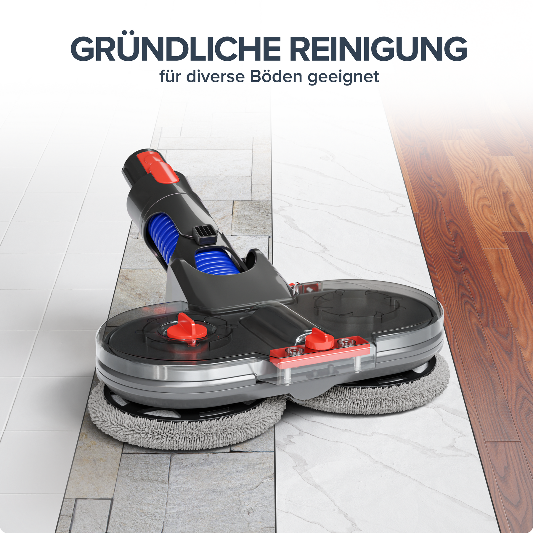 Elektrischer Wischaufsatz passend für Dyson V7/ V8/ V10/ V11/ V15 (IS1)