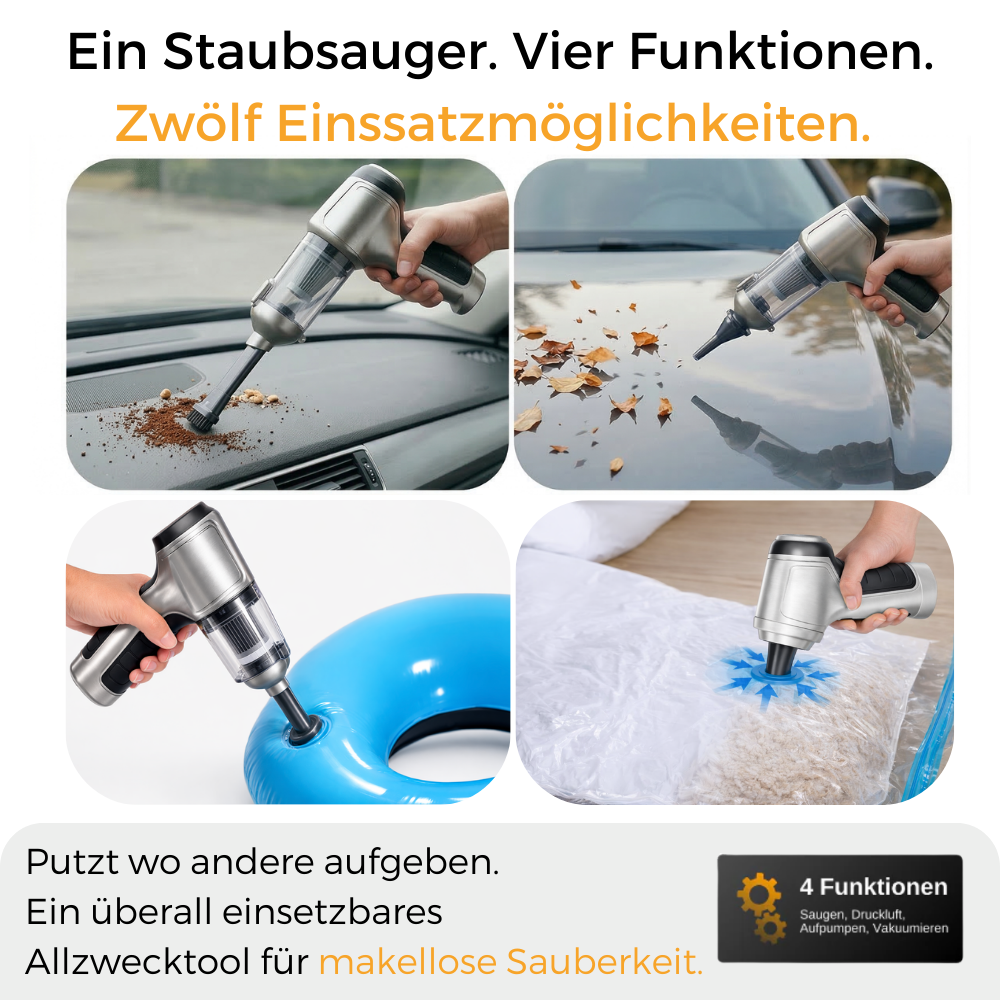 Dripl TurboFlow Pro Handstaubsauger 6 in 1