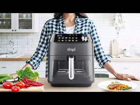 Dripl Heißluftfritteuse 5,7L mit LCD Touchscreen
